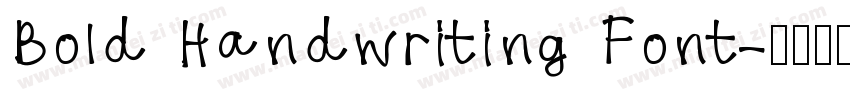Bold Handwriting Font字体转换
